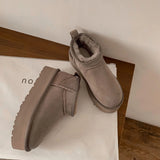 Fur One Thick Snow Boots Winter 2024 New Women's Warm Women's Boots Women's Velvet Short Boots Cotton
