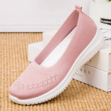 Shoes Knitting Sock Sneakers Women Spring Summer Slip On Flat Shoes Women Loafers Flats Walking shoes