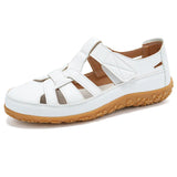 Breakj Size 35-44 Summer Handmade Retro Sandals Soft-Soled Mom Shoes Magic Stick Casual Women's Shoes Beach