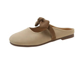2024 New Fashion Bowtie Shoes Women's Fashion Temperament Simple And Comfortable
