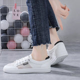 Sneakers Women's Vulcanize Shoes Spring Autumn Breathable Flats Solid Color Mesh Shoes Young Woman Casual White
