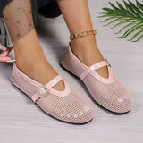 Breakj 2025 Fish Grid Hollow Net Sandals Women Flat Bottom With Mary Treasure
