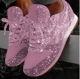 Breakj 2023 New Loose Cake Lily Casual Shoes Breathable Water Drill Thick-Soled Sports