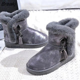 Women's Snow Boots Tube Warm Comfortable Hair Ball Ball Casual Non-slip Wear Women Boots Thigh High Winter Boots