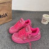 Breakj Summer New Thick Sole Super Top Versatile Lovers Bread Shoes Korean Version Super Fire Student Low-Help Sports Casual