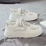 Breakj Version Of Small White Shoes Women's 2025 Summer New Leisure Sports Breathable Old Shoes Women's Thick-Soled High-Span