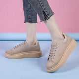 Women Shoes Sneakers Thick Bottom Casual Female Ballet Flats Fashion Platform Flat Shoes Zapatillas Mujer Zapatos De