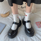 jane lolita Shoes Women heels platform shoes Lolita Mary Janes Women's shoes School Student College Sweet low heel