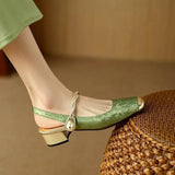 Breakj Explosion Of The New Chinese Style Mary Jane Sandals Bao Behind The Empty Women's Singles Shoes 2025 Summer New