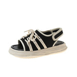 Female Fairy Wind 2024 New Summer Casual Women's Shoes Flat Student Platform Sport Roman Women's