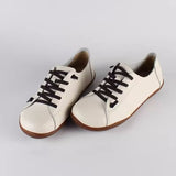 Layer Cowhide Large Size Handmade Shoes Female Farmer's Shoes Pedal Lazy Bean Shoes Retro Leather Flat