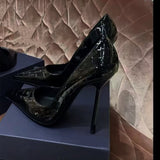 Breakj High-Heeled Women's Fine Heel 2025 Spring And Autumn 2025 New Red Primer Leather Tip Sexy Royal Sister Nude Work Single