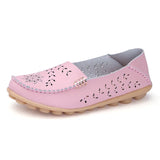 Flats Breathable Female Shoes Summer 2021 New Arrival Genuine Leather Flats Woman Leather Loafers Mom Casual