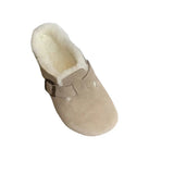 Autumn And Winter New Large-Size Baotou Slippers, Women's Flat-Soled Belt Buckles, Slippers For 45