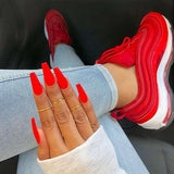 Women Breathable Sneaker 2022 Woman Lace Up Vulcanized Ladies Comfortable Women's Casual Flat Female Tennis Shoes Plus