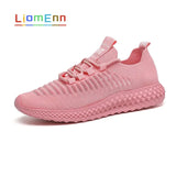 Women's Sneakers 2021 Women Running Sport Shoes Woman White Pink Yellow Sneakers Tennis Light Mesh Vulcanize basket