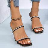 Women Shoes Black Flat Leather Fashion Sandals Flip-flop Lace-up Thick-soled Ankle Strap Sandals For