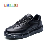 White Sneakers 2021 Unisex Leather Platform Sneakers Black Red Tennis Vulcanized Casual Sports Shoes Large Size