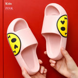 Flip Flops for Couples Smile Face Slippers EVA Fashion Slides Women's Shoes Bathroom Slipper Floor