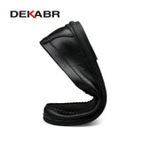 Italian Mens Shoes Casual Luxury Brand Summer Men Loafers Split Leather Moccasins Comfy Breathable Slip On Boat