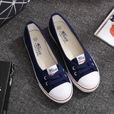 Women Shoes Fashion Comfortable Sports Sneakers Female Flats Trend Breathable Casual Canvas Shallow Shoes Women's