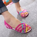 Shoes Women Sandals Clear Shoes transparent shoes Peep Toe Sandalia Feminina Beach Shoes Ladies Slides Sandalias