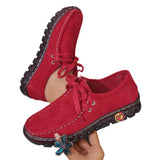 Casual Soft-Soled Sneakers 2025 New Comfortable Flat Bottom With Solid-Colored Mom Single