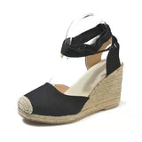 Sandals 2021 Wedge Hemps Heels Platform Summer Ladies Shoes Thick Bottom Fashion Casual Pumps Female Footwear Plus Size