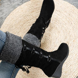 Breakj Lady Cotton Boots After Matte Tuxedo High Boots Sleeve Slope And Snow