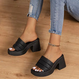 Sandals And Slippers For Women's 2023 Summer New French Style Simple Casual Sandals With Thick