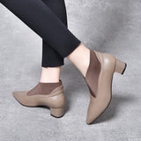 High Heels Women's Shoes 2023 Autumn And Winter New Deep-Mouth Single Shoes Minority Personality Loose