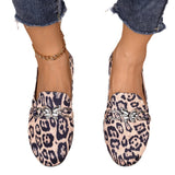 The Autumn Of 2025, The New Flying Shallow Chain Wears Casual Flat-Soled Single Shoes On The Outside Of The Large-Size Single