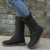 and Winter Women's Boots High Quality Warm Mid-calf Snow Boots Women's Lace-up 2022 Fashion Comfortable Women
