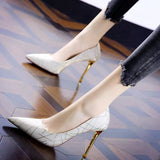 Heels Women's Stilettos 2024 Spring New Sexy Pointed Thin Evening Dress High Heels For