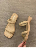 Open Toe Summer Slipper Ladies Outdoor Elegant Slides Sandals Flats Heels Slip On High Quality Women