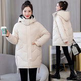 2021 Winter Women Coats Comfortable Fashion Basic Jacket And Coat Women Casual Long Parkas Hooded Winter Jacket