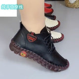Breakj Beef Soft-Soled Mother Shoes Women 2025 Spring And Autumn New High-Top Single Shoes Casual