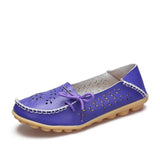 Leather Women Flat Shoes Ballet Trainer Leisure Shoes Woman Flower Sneakers For Women 2021 Candy Color Nurse