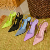 Heels Women's Spring 2023 New Cloth Face Pointed Single Shoe With Skirt Tou Women's