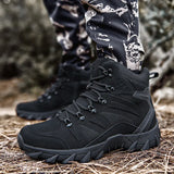 Breakj Spring And Summer Thick-Soled Cross-Country Boots High-Top Military Boots Men's Outdoor Sneakers Leisure Shoes Hiking