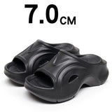 2024 New Summer Wedges Slippers for Women Eva Thick Bottom Beach Flip Flops Woman Non Slip Platform Sandals Shoes