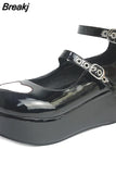 Design Buckle Decor Platform Mary Janes Pumps 2023 Spring Dropship Platform Sweet Comfy Woman Shoes