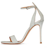 Lady's Fashionable And Elegant Large-Size Open-Toed High-Heeled