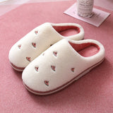 Home Slippers Women Men Winter Fur Plush Keep Warm Flat House Indoor Shoes Woman Soft Comfort Cotton Female