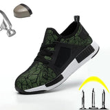 Men Work Safety shoes Anti-smashing Steel Toe Cap Working Boots Construction Indestructible