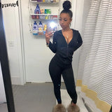 Women Autumn Casual Two Piece Set Hooded Crop Tops Sporty Leggings Matching Stretchy Soft Skinny Fitness Slim