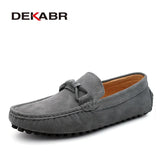 New 2022 Men Cow Suede Loafers Spring Autumn Genuine Leather Driving Moccasins Slip on Men Casual Shoes Big Size