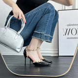 Breakj Bare Pointed Beautiful High Heels Women 2025 New Spring And Summer Willows Sexy Sandals Rivet Single Shoes