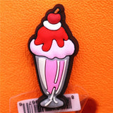 Candy Croc Charms Original Cute Grapes Chocolate Ice Cream Fried Chicken Shoe Accessories Lemon Apple Clog Decoration