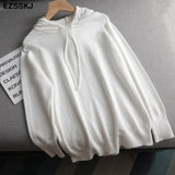 Autumn spring hooded sweater Pullovers Women female 2020 loose sweater knit Jumpers